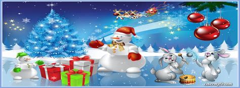 cute christmas facebook cover